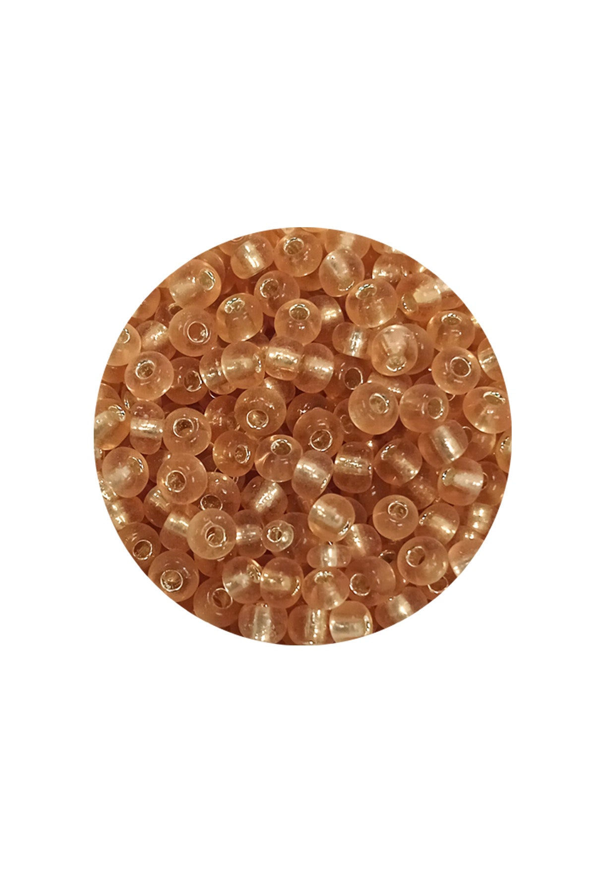 Dökme Cam Kum Boncuk (8/0) 3 mm - 20 Gram - Şeffaf Bal Rengi - BNC143