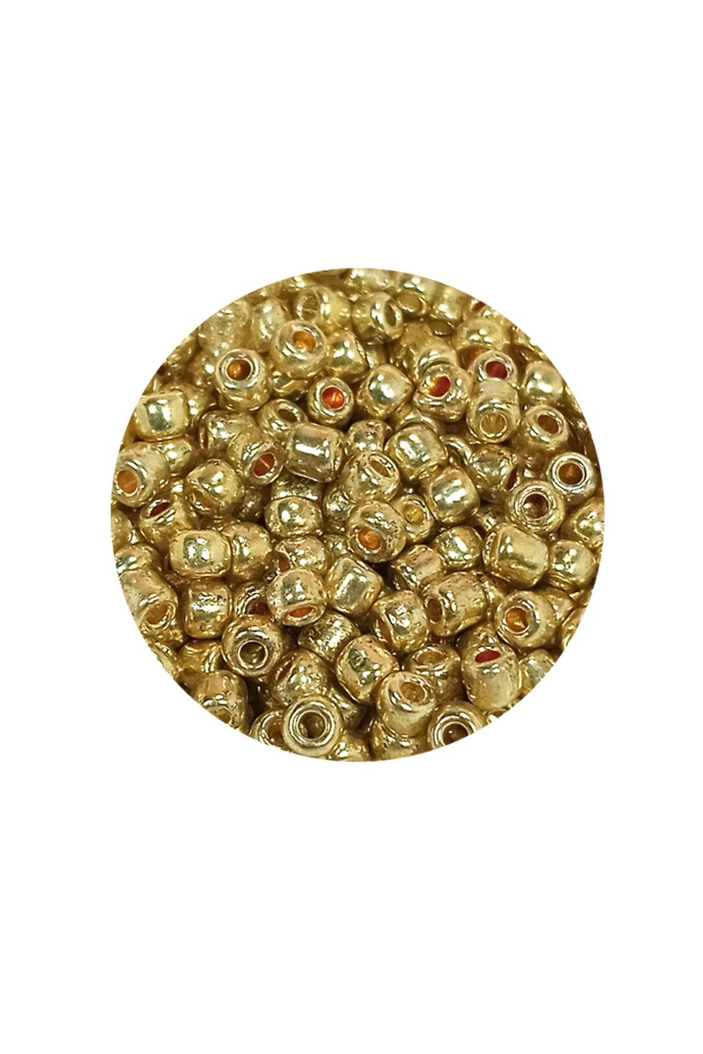 Dökme Cam Kum Boncuk (8/0) 3 mm - 20 Gram - Altın Rengi - BNC144