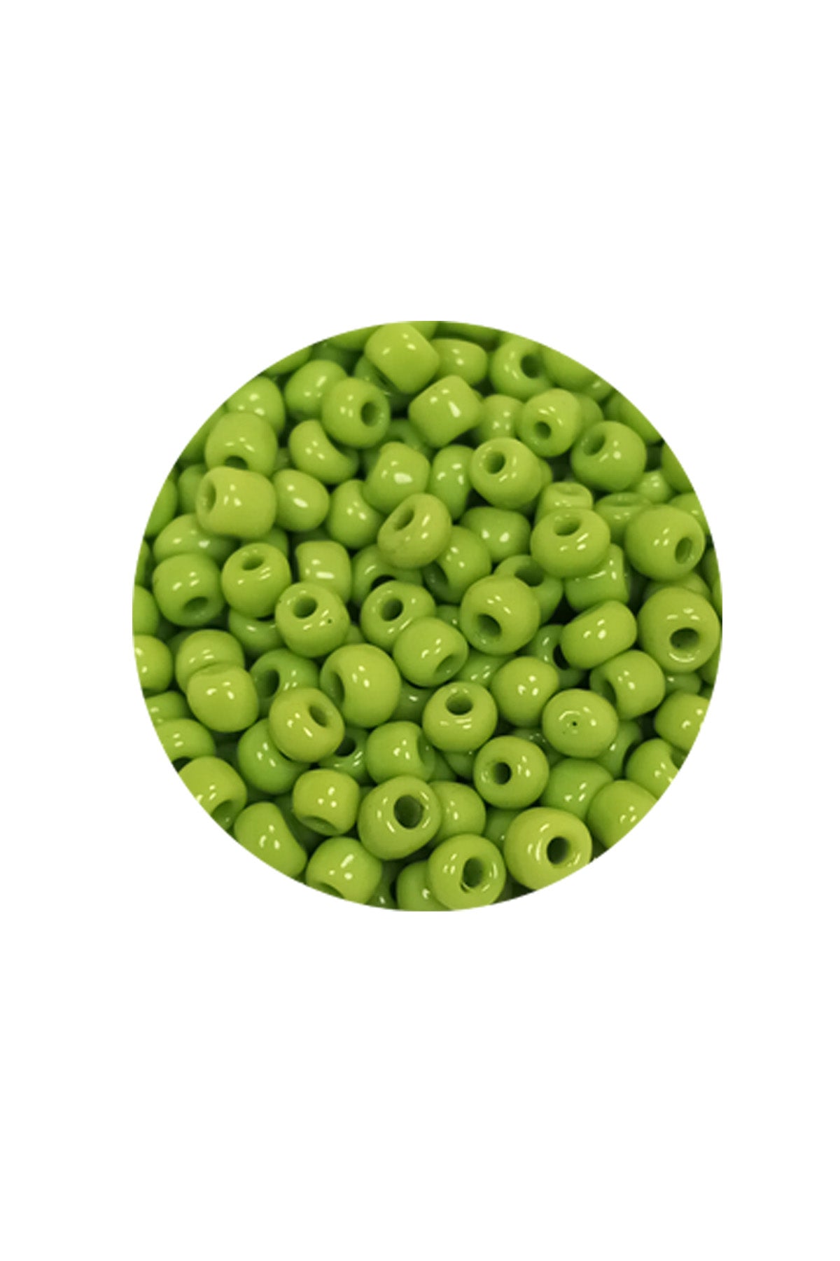 Dökme Cam Kum Boncuk (8/0) 3 mm - 20 Gram - Ihlamur Yeşili - BNC164