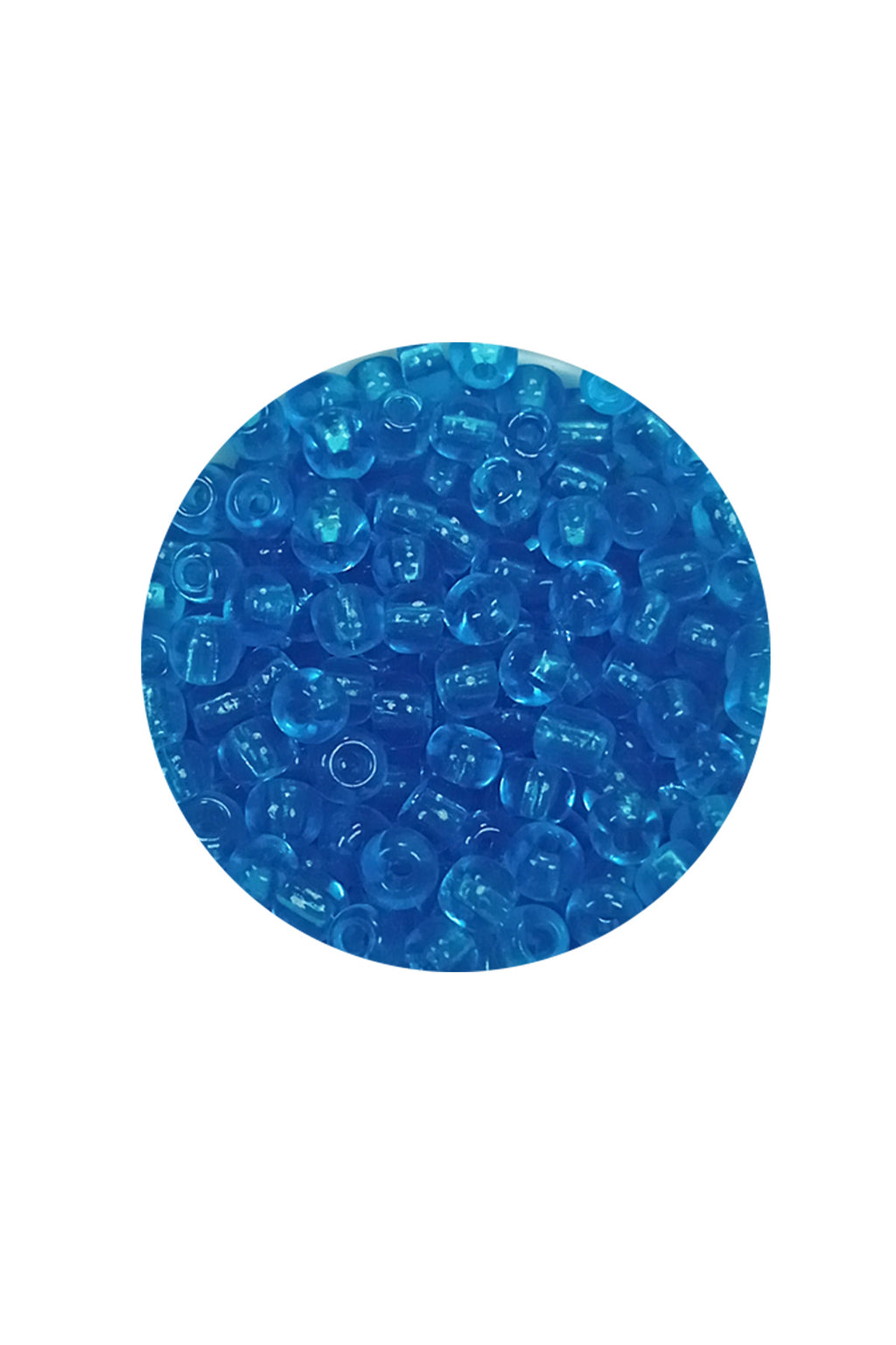 Dökme Cam Kum Boncuk (8/0) 3 mm - 20 Gram - Şeffaf Deniz Mavi - BNC180