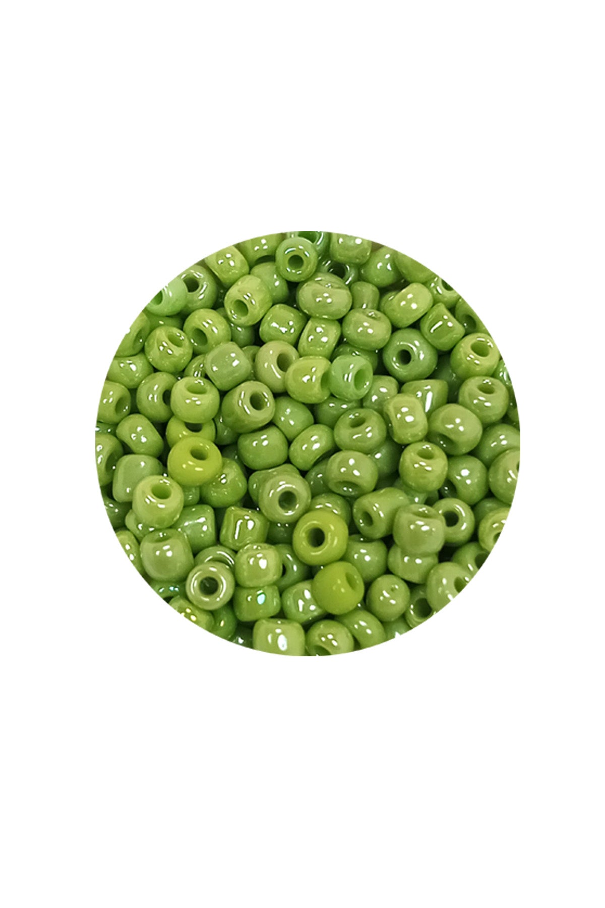 Dökme Cam Kum Boncuk (8/0) 3 mm - 60 Gram - Çimen Yeşili - BNC193