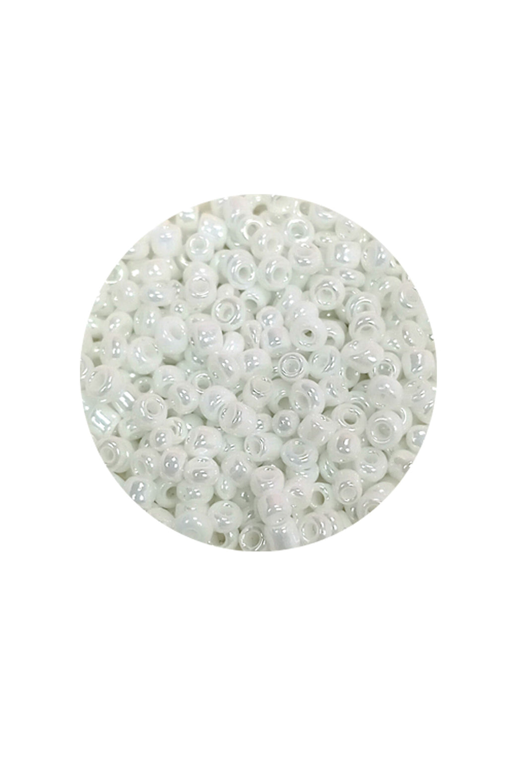 Dökme Cam Kum Boncuk (8/0) 3 mm - 60 Gram - Parlak Beyaz - BNC194