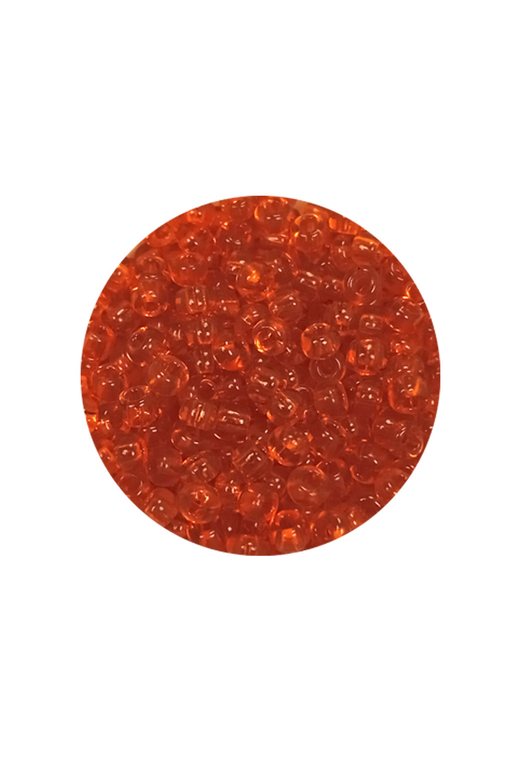 Dökme Cam Kum Boncuk (8/0) 3 mm - 60 Gram - Şeffaf Turuncu - BNC206