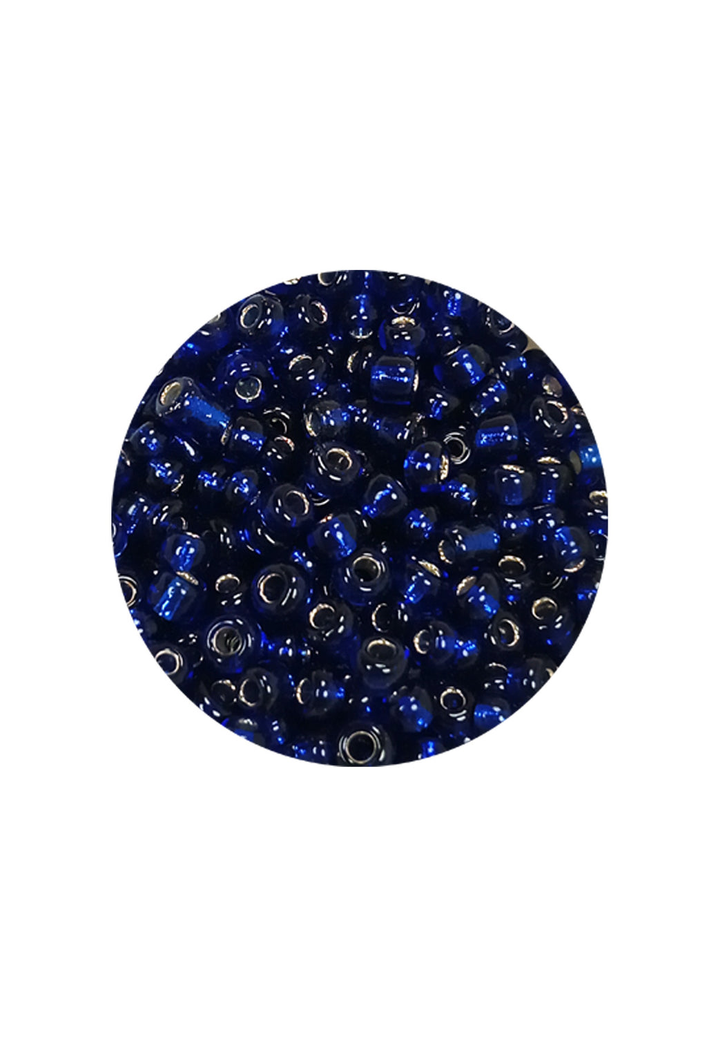 Dökme Cam Kum Boncuk (8/0) 3 mm - 60 Gram - Şeffaf Lacivert - BNC207