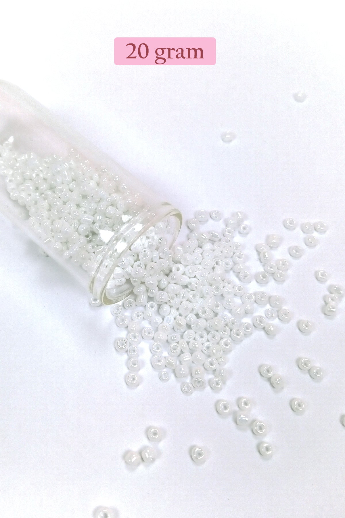 Dökme Cam Kum Boncuk (8/0) 3 mm - 4 Renk - Toplam 80 Gram - BNC416