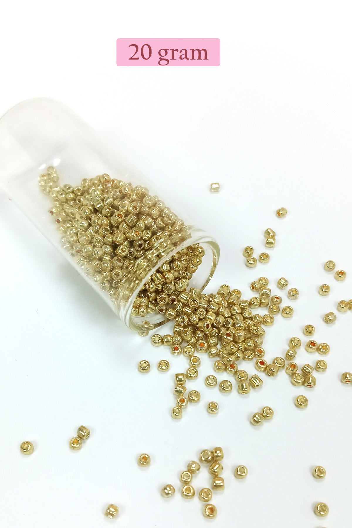 Dökme Cam Kum Boncuk (8/0) 3 mm - 4 Renk - Toplam 80 Gram - BNC416