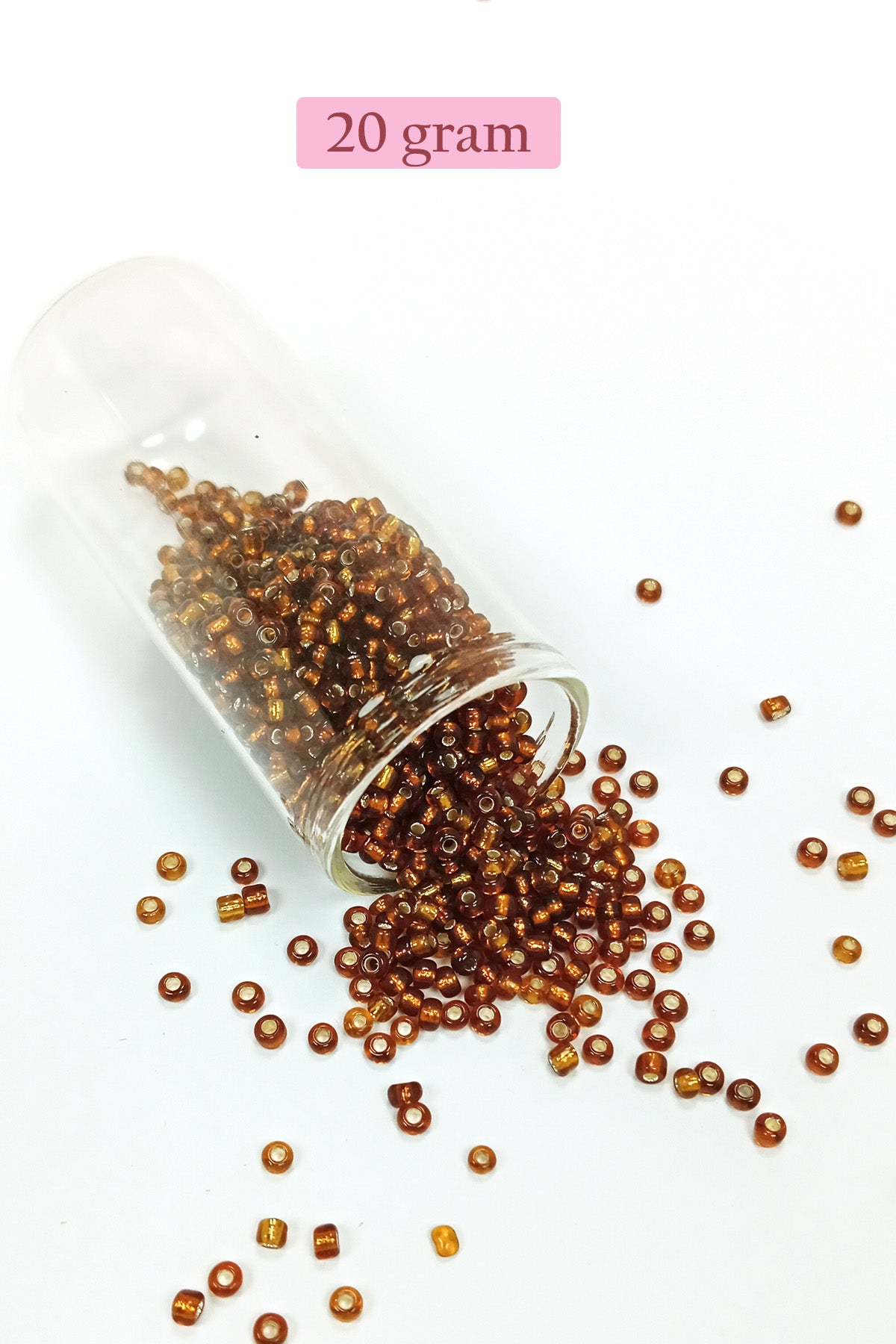 Dökme Cam Kum Boncuk (8/0) 3 mm - 4 Renk - Toplam 80 Gram - BNC419