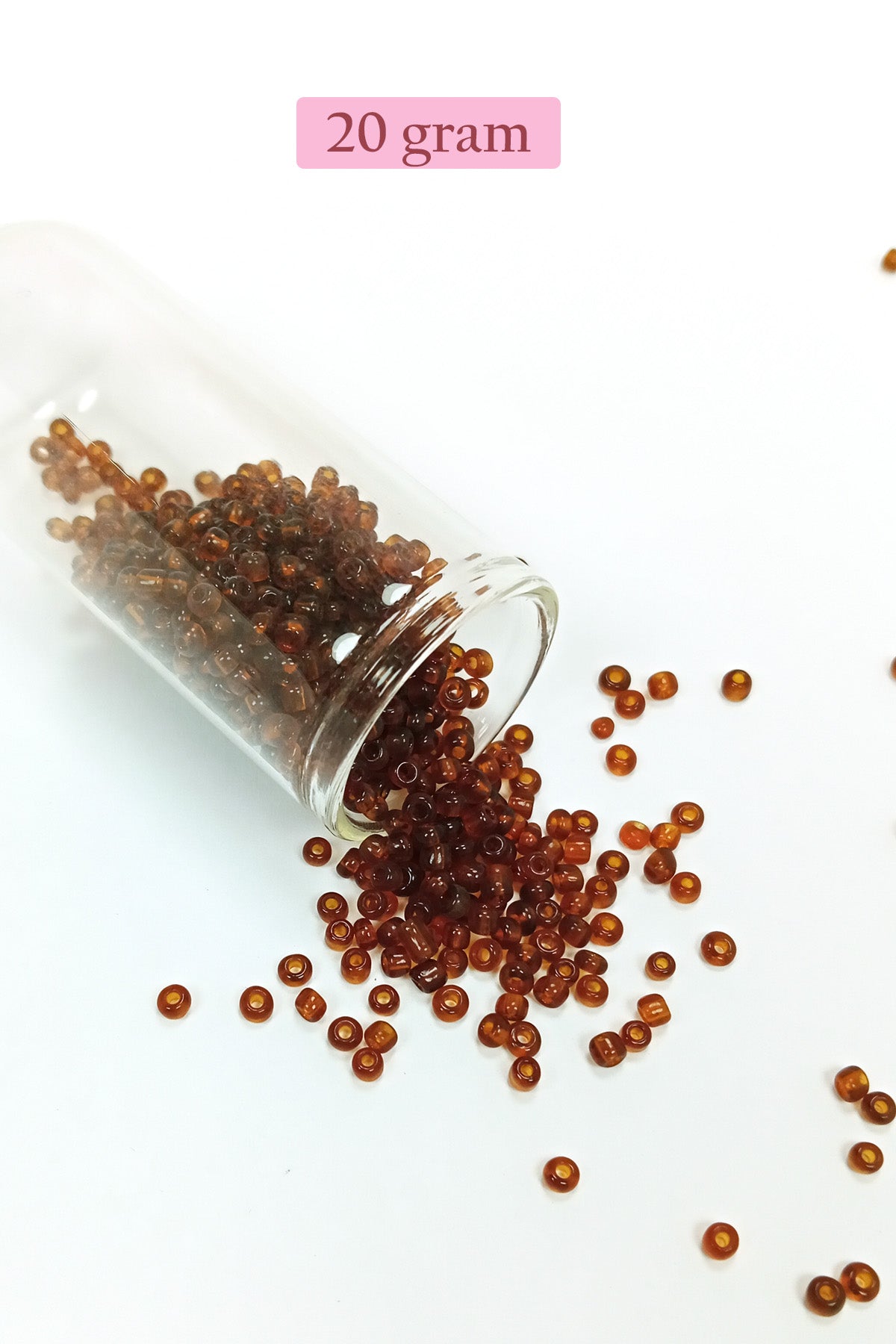 Dökme Cam Kum Boncuk (8/0) 3 mm - 4 Renk - Toplam 80 Gram - BNC420