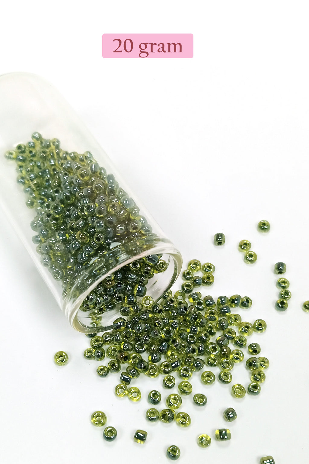 Dökme Cam Kum Boncuk (8/0) 3 mm - 4 Renk - Toplam 80 Gram - BNC423