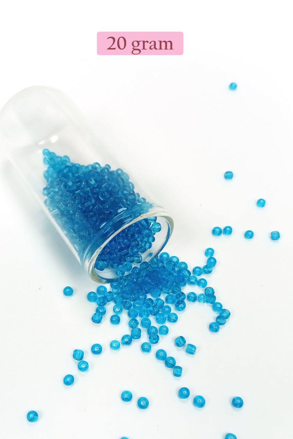 Dökme Cam Kum Boncuk (8/0) 3 mm - 4 Renk - Toplam 80 Gram - BNC425