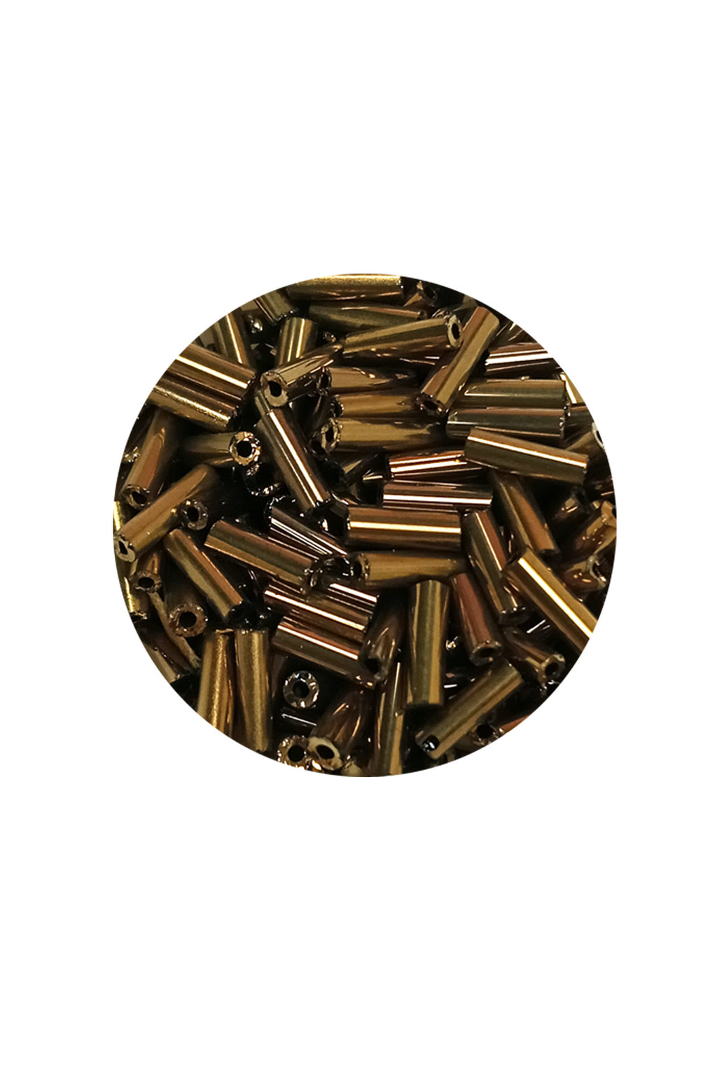 Uzun Boru Kesme Boncuk Çap 2mm Uzunluk 10 mm - 20 Gram - Parlak Gold - BNC249