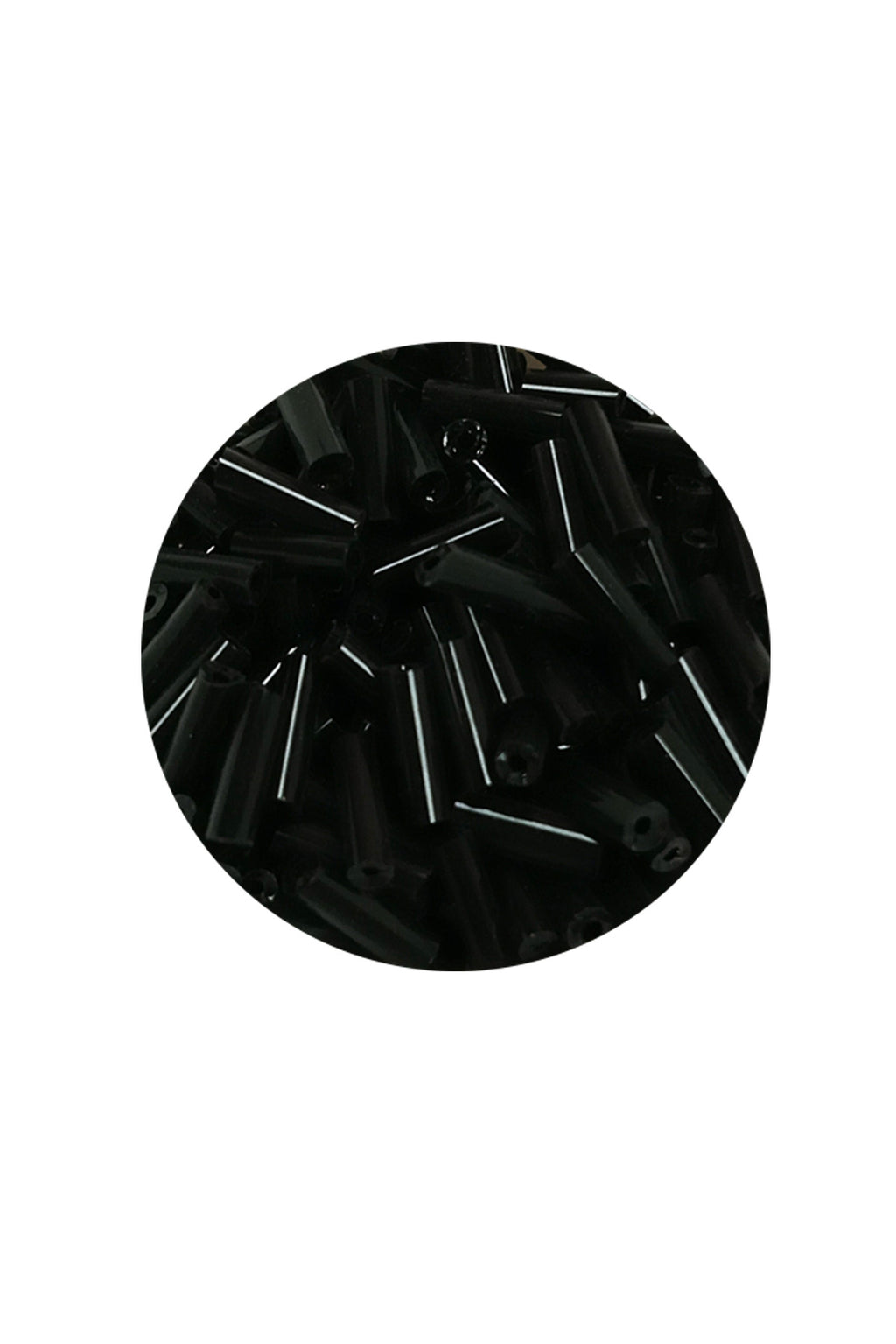 Uzun Boru Kesme Boncuk Çap 2mm Uzunluk 10 mm - 60 Gram - Siyah - BNC280