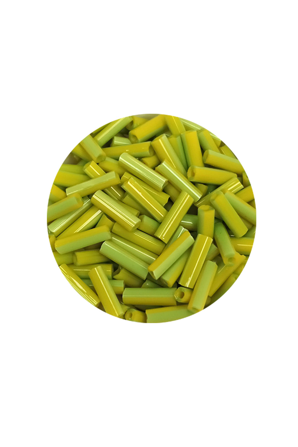 Uzun Boru Kesme Boncuk Çap 2mm Uzunluk 10 mm - 60 Gram - Yeşil - BNC282