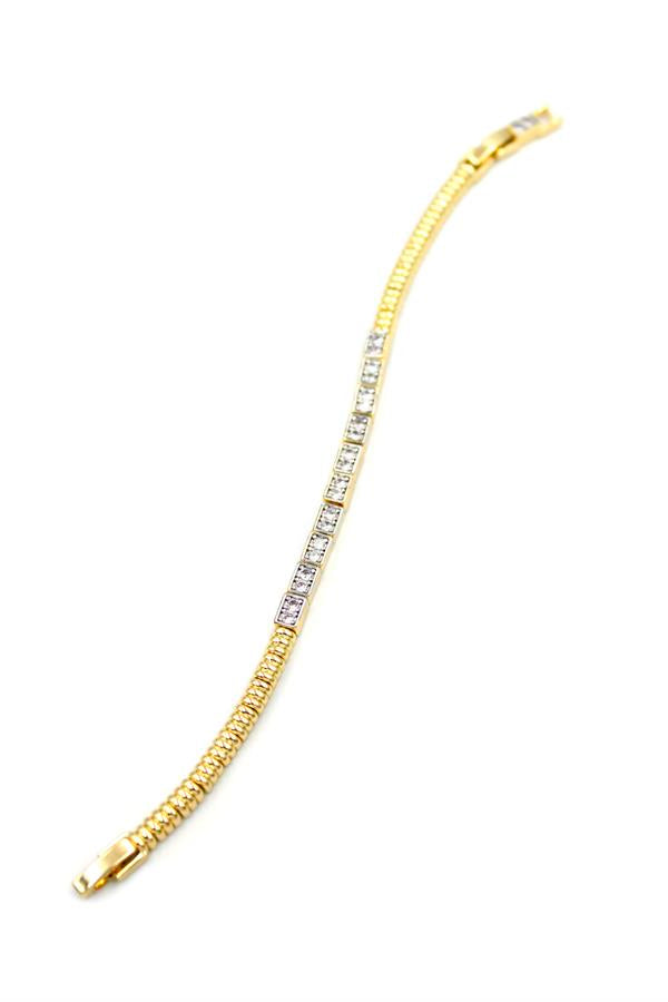 Zirkon Taşlı Bileklik - Altın