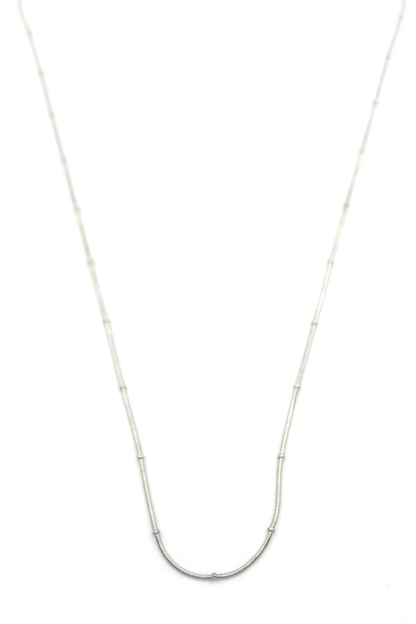 Toplu Yılan Zincir - 60cm - Gümüş