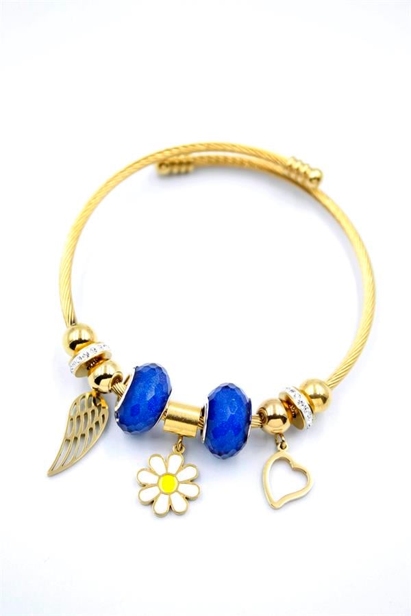 Papatya Charm Bilezik - Altın