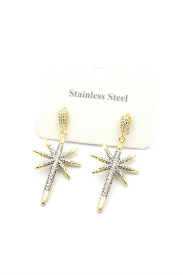 Kutup Yıldızı Küpe - Altın