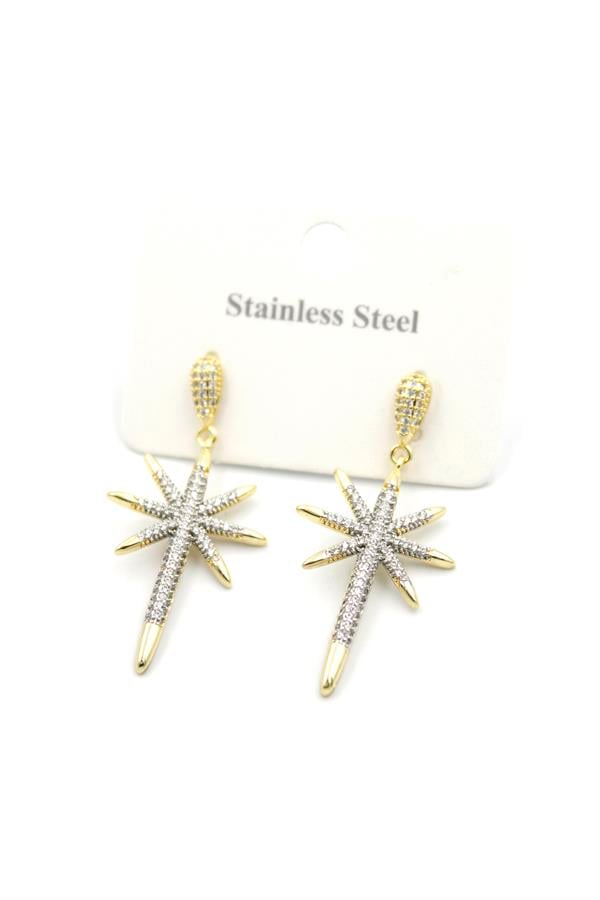 Kutup Yıldızı Küpe - Altın