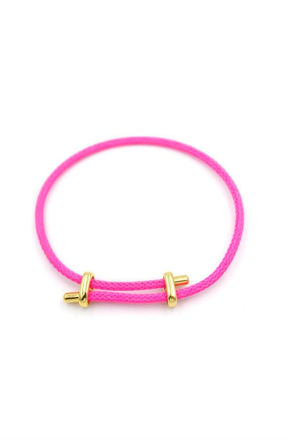 İp Bileklik - Fuşya