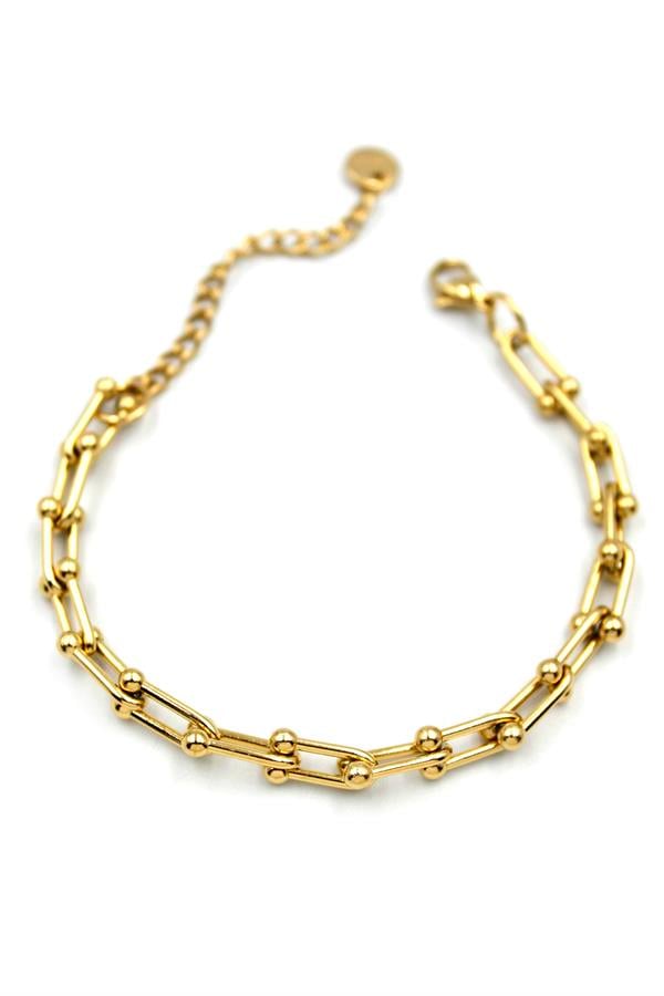 Tf Zincir Bileklik - Altın