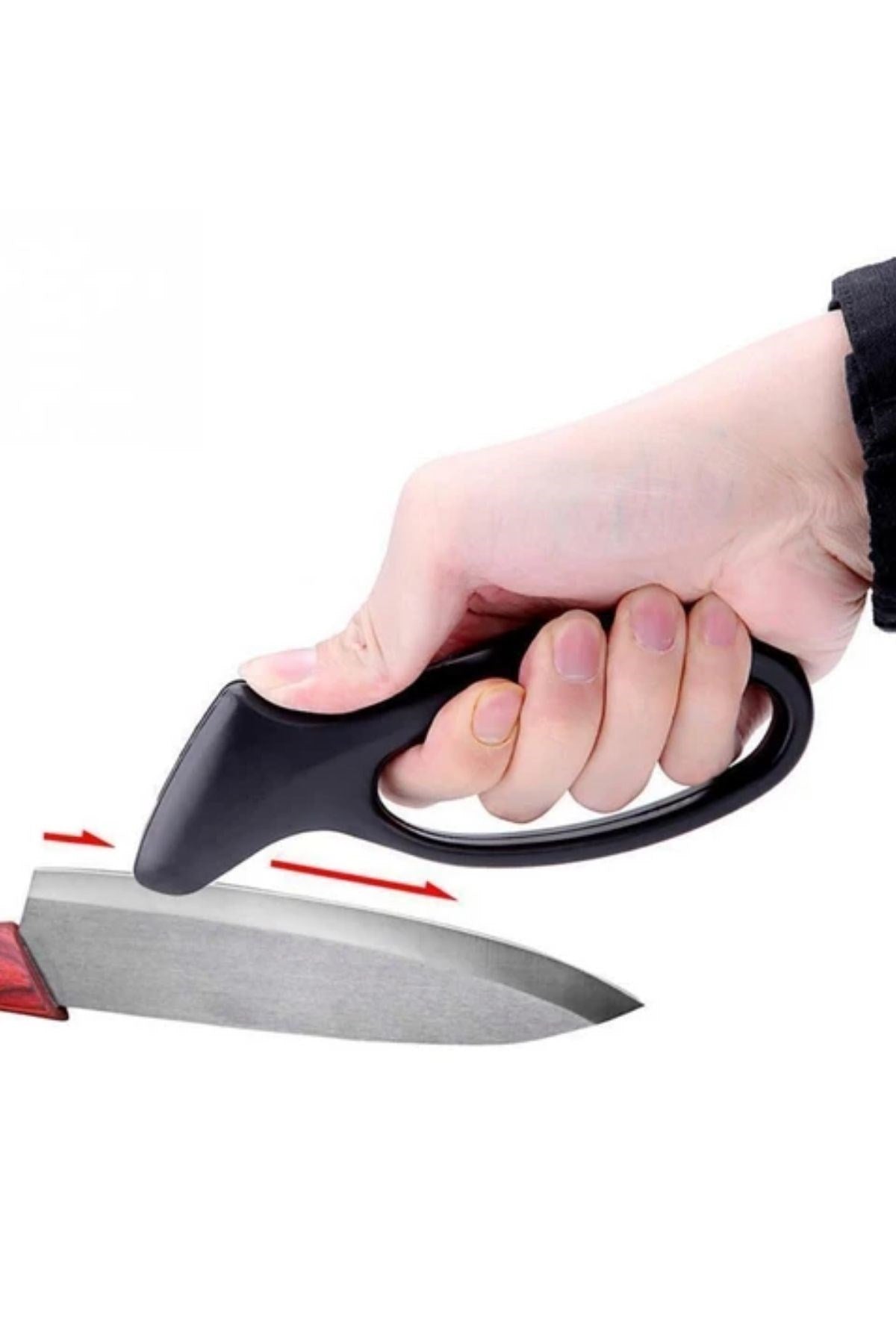 GENEL® Kolay Tutuş Saplı Paslanmaz Çelik Manuel Bıçak Bileme Aleti