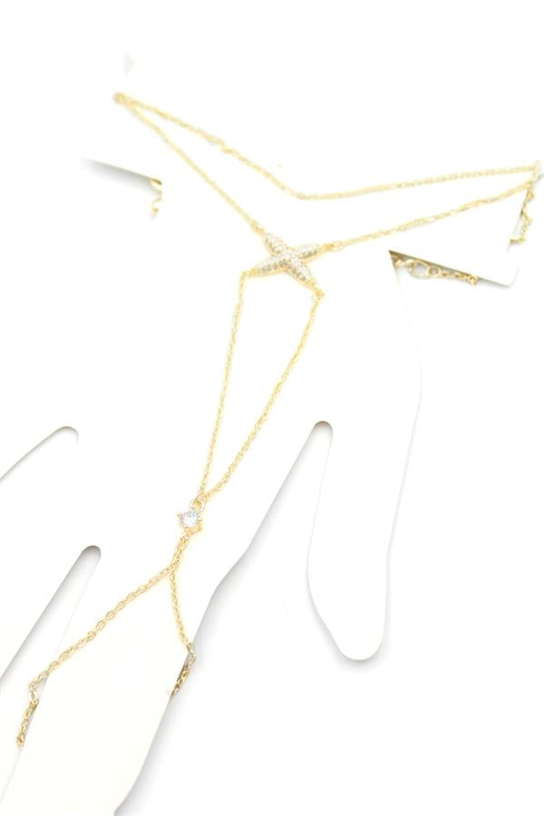 X Taşlı Şahmeran - Altın