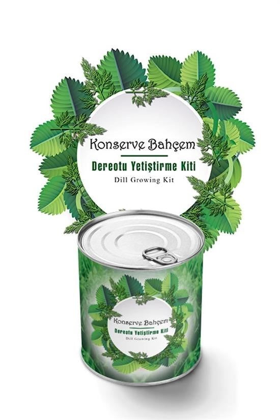 GENEL® Konserve Bahçem Evde Konservede Dereotu Yetiştirme Kiti Aparatı