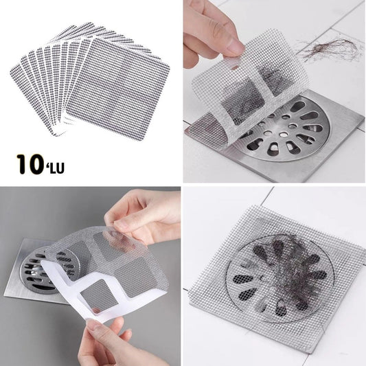 BUFFER® 10'lu Banyo ve Mutfak Lavabo Koku Önleyici ve Haşere Böcek Önleyici Gider Filtresi - UcuzaGeliyor