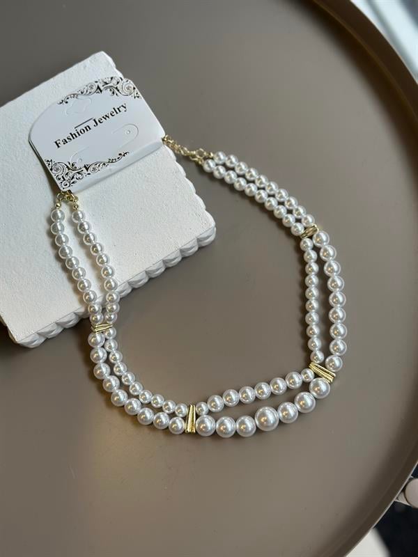 İnci Kolye - Altın