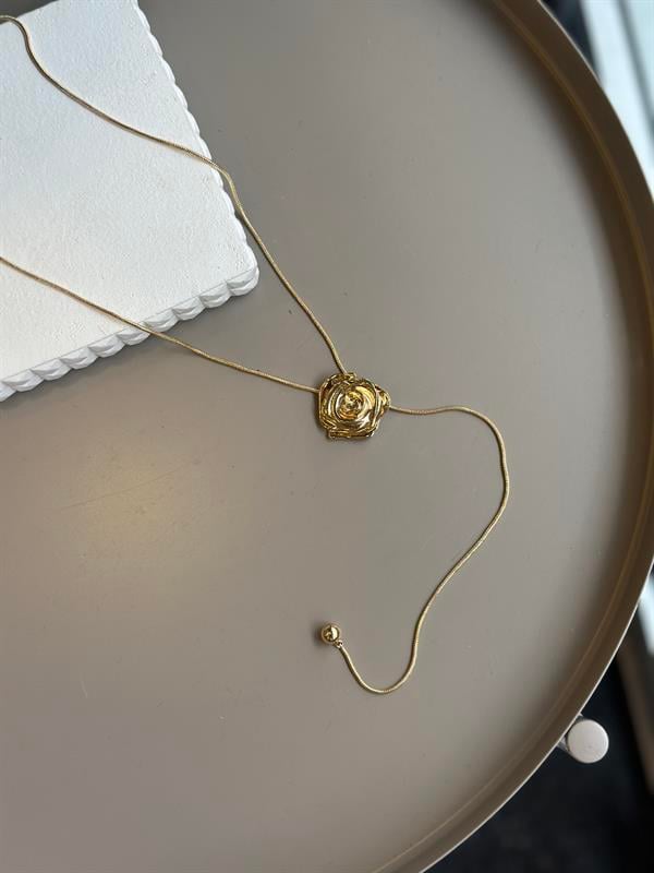 Gül Kolye - Altın
