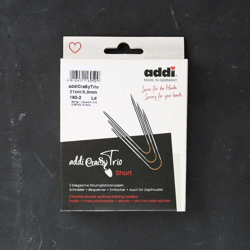 Addi CrasyTrio 3 lü 5 Mm 21 Cm Misinalı Çorap Şişi - UcuzaGeliyor