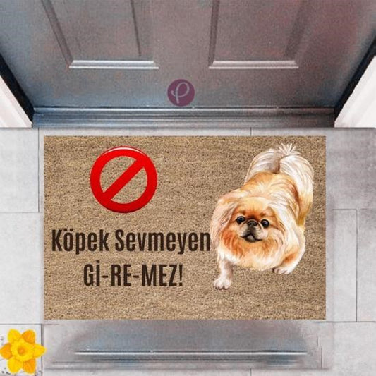 Kapı Önü Paspası Dekoratif Dijital Baskı Köpek Sevmeyen Giremez P-2376 - UcuzaGeliyor