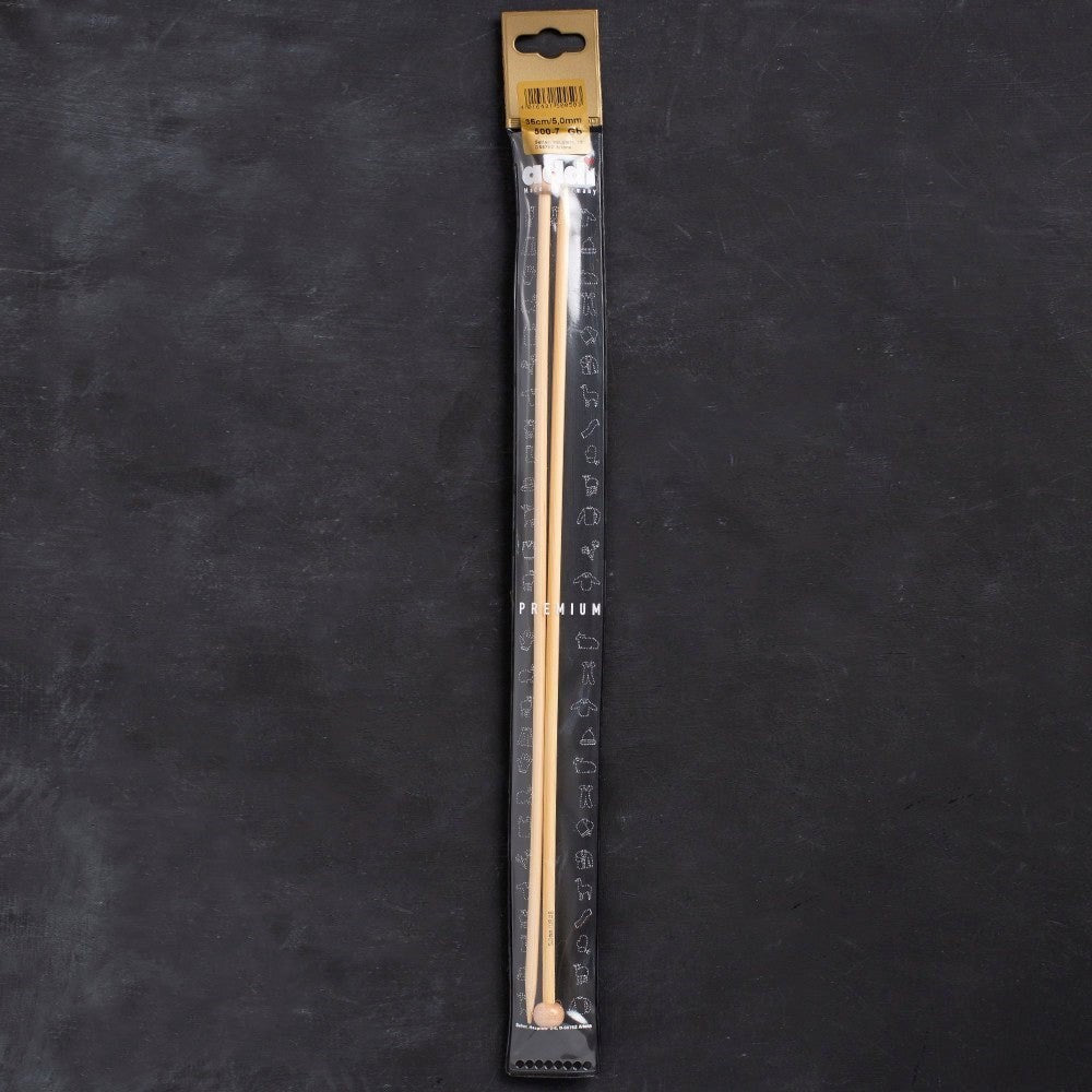 Addi Bambus 5mm 35cm Bambu Örgü Şişi - 500-7 - UcuzaGeliyor