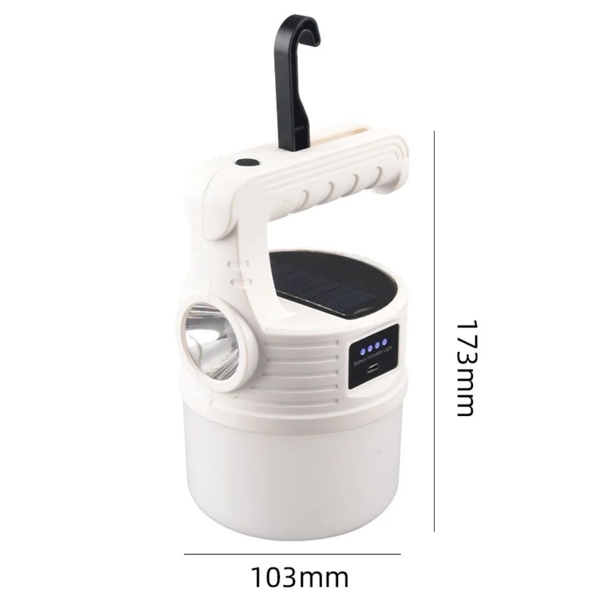 BUFFER® LED Güneş Enerjili Kamp Lambası-2000 Lümen Süper Parlak, 5 Aydınlatma Modlu,USB ile Şarj Edilebilir Dış Mekan,Asılabilir Torch El Feneri