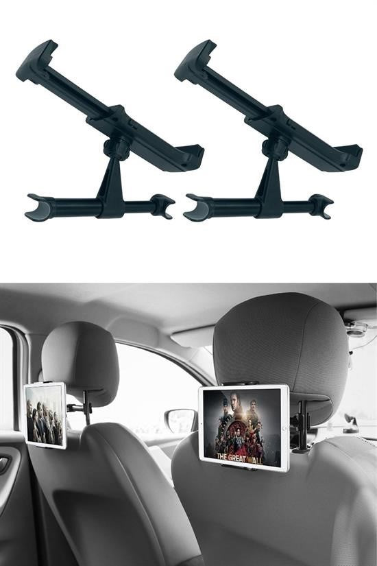 BUFFER® Oto Koltuk Arkası Telefon Tablet Tutucu Ayarlanabilir 360 Derece Dönebilen Pratik Stand