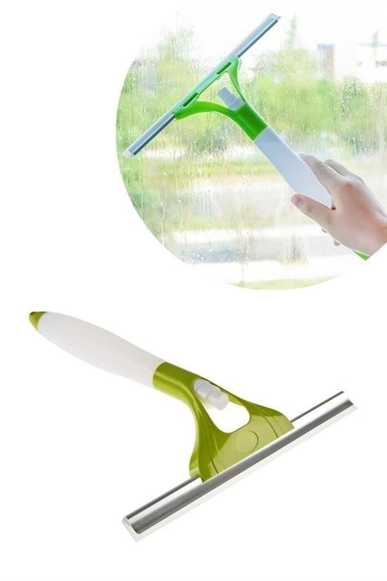 GENEL® Pratik Spreyli Cam Sil Pencere Ayna Tezgah Duşakabin Temizleyici Püskürtmeli Silme Aparatı - UcuzaGeliyor