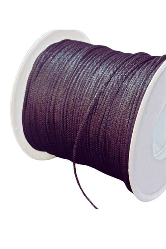Paraşüt İpi, Bileklik-Kolye örgü ipi 1 mm 50 metre Füme - UcuzaGeliyor