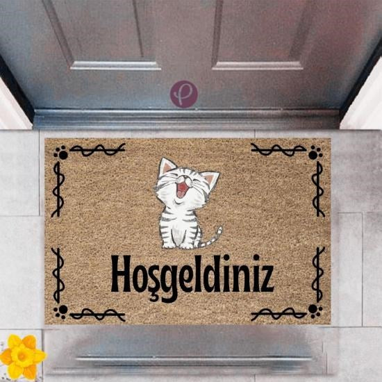 Kapı Önü Paspası Dekoratif Dijital Baskı Hoşgeldiniz P-2415 - UcuzaGeliyor