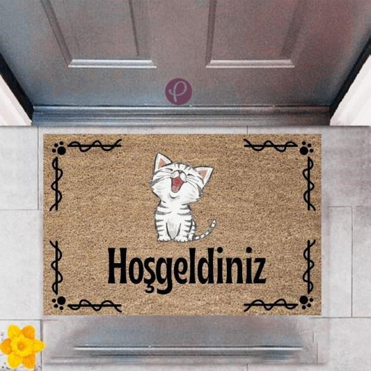 Kapı Önü Paspası Dekoratif Dijital Baskı Hoşgeldiniz P-2415 - UcuzaGeliyor