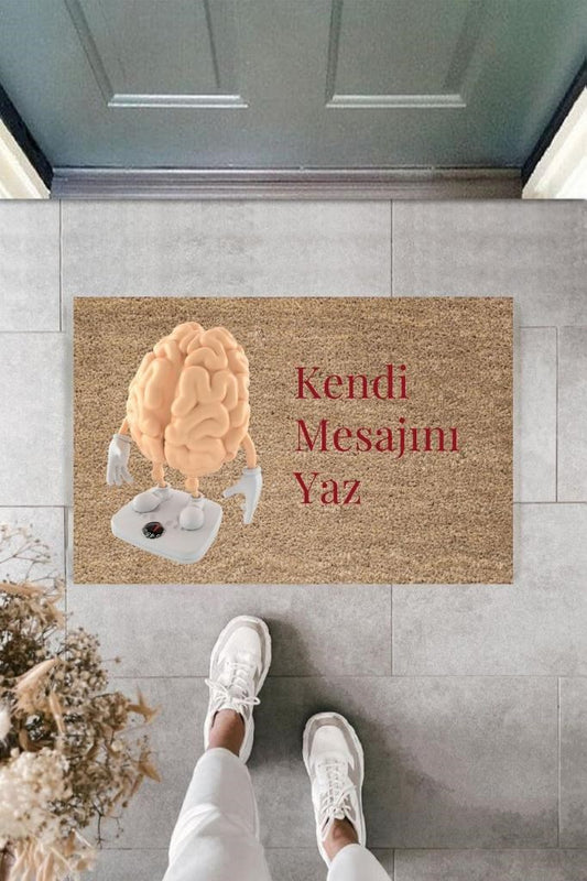Dijital Baskı Kişiye Özel İç Kapı Dekorasyon Paspas  PS11225 - UcuzaGeliyor