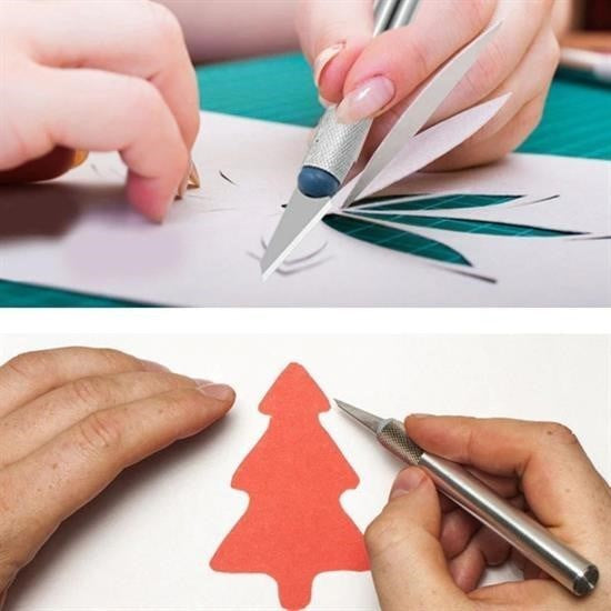 GENEL® Zanaat 16 Parça Hobi Gravür Ahşap Heykel Çömlek Oyma Şekil Verme 13 Maket Bıçak Neşter Seti - UcuzaGeliyor