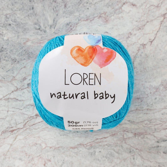 Loren Natural Baby Turkuaz El Örgü İpi - R091 - 33934 - UcuzaGeliyor