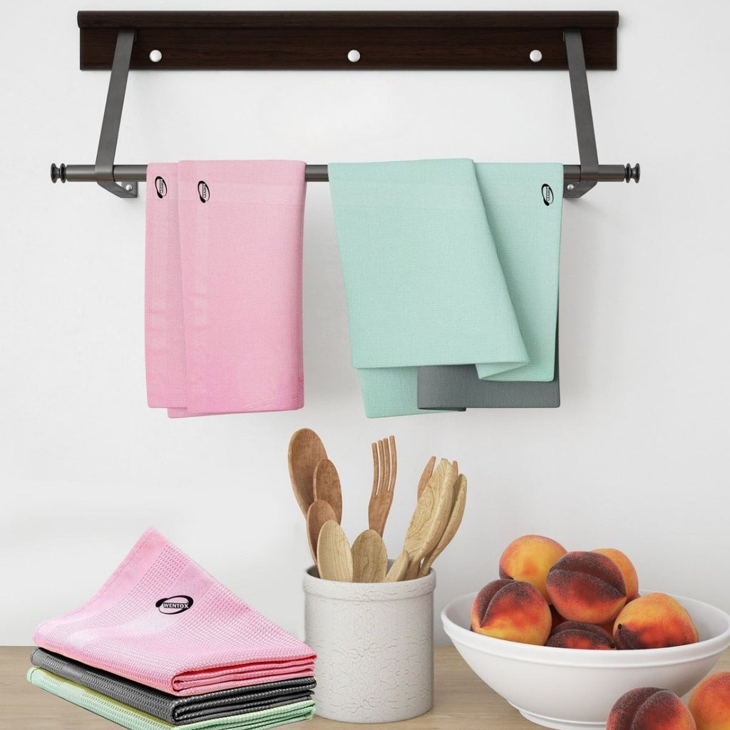 GENEL® İz Bırakmayan Mikrofiber Temizlik Bezi 3'lü Set Cam ve Ayna Silme Toz Alma Temizlik Bezi - UcuzaGeliyor