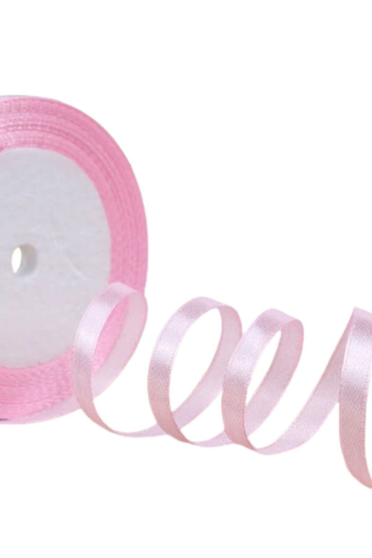 Saten Kurdele 1 cm 10 Metre Açık Pembe - UcuzaGeliyor