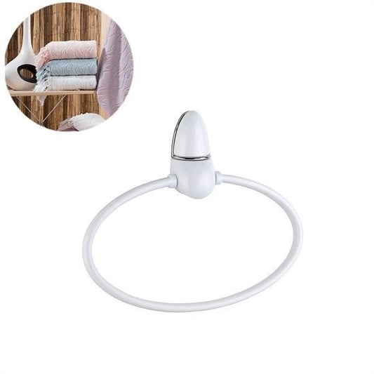 BUFFER® Oval Yuvarlak Halka Havluluk Dekoratif El Havlusu Tutacağı Askısı - UcuzaGeliyor
