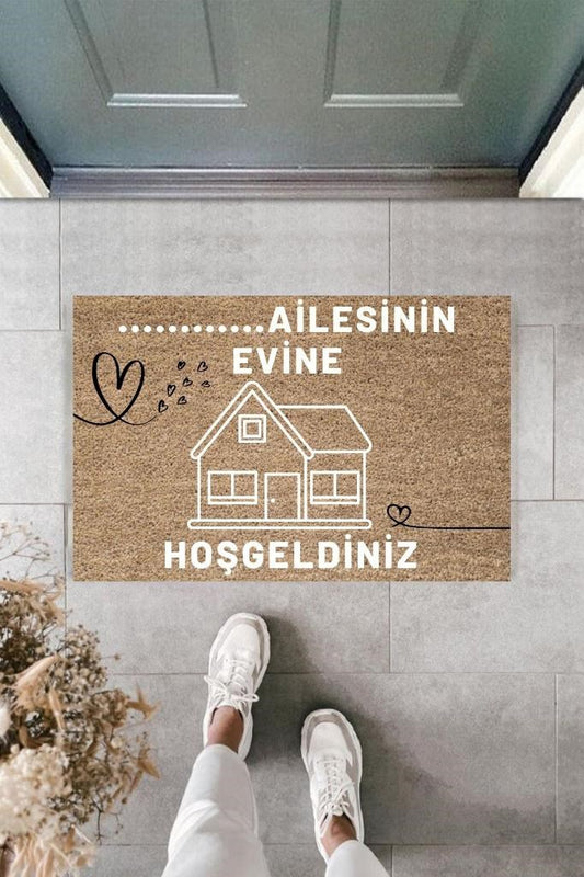 Dijital Baskı Kişiye Özel İç Kapı Dekorasyon Paspas  PS11275 - UcuzaGeliyor
