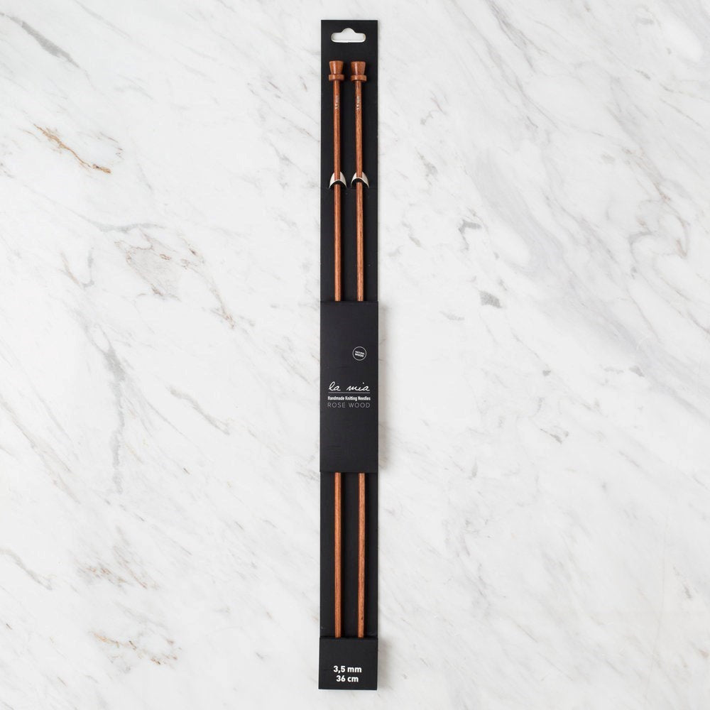 La Mia Rosewood 3.5 mm 36 cm Ahşap Örgü Şişi - UcuzaGeliyor
