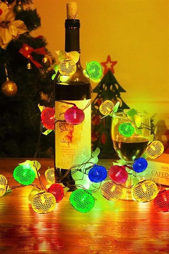 BUFFER® Parti ve Özel Gün Dekorasyonu Top Led Kandil Şeklinde Aydınlatma