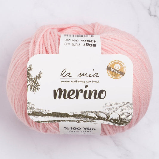 La Mia Merino Pembe El Örgü İpi - L040 - 33786 - UcuzaGeliyor