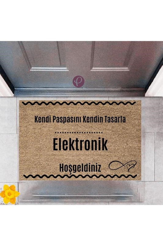 Kapı Önü Paspası Dekoratif Dijital Baskı Elektronik P-2530 - UcuzaGeliyor